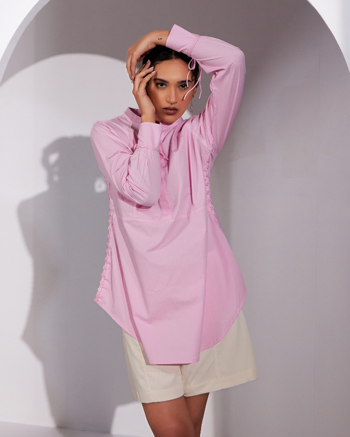 Jenny Button Oversized Shirt