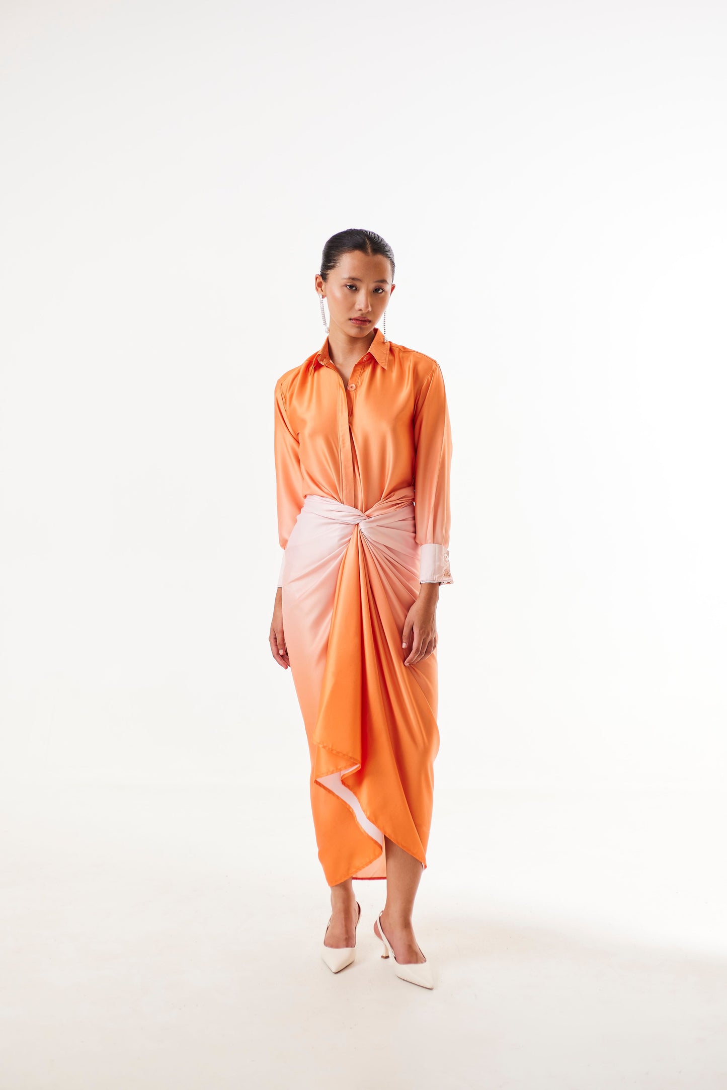 Sunset Orange Ombre Co-ord Set