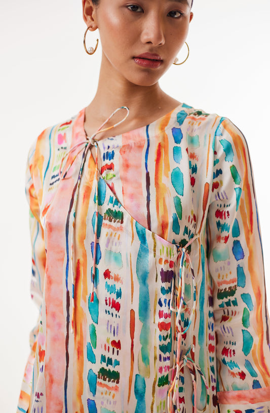 Iris Wrap Tunic